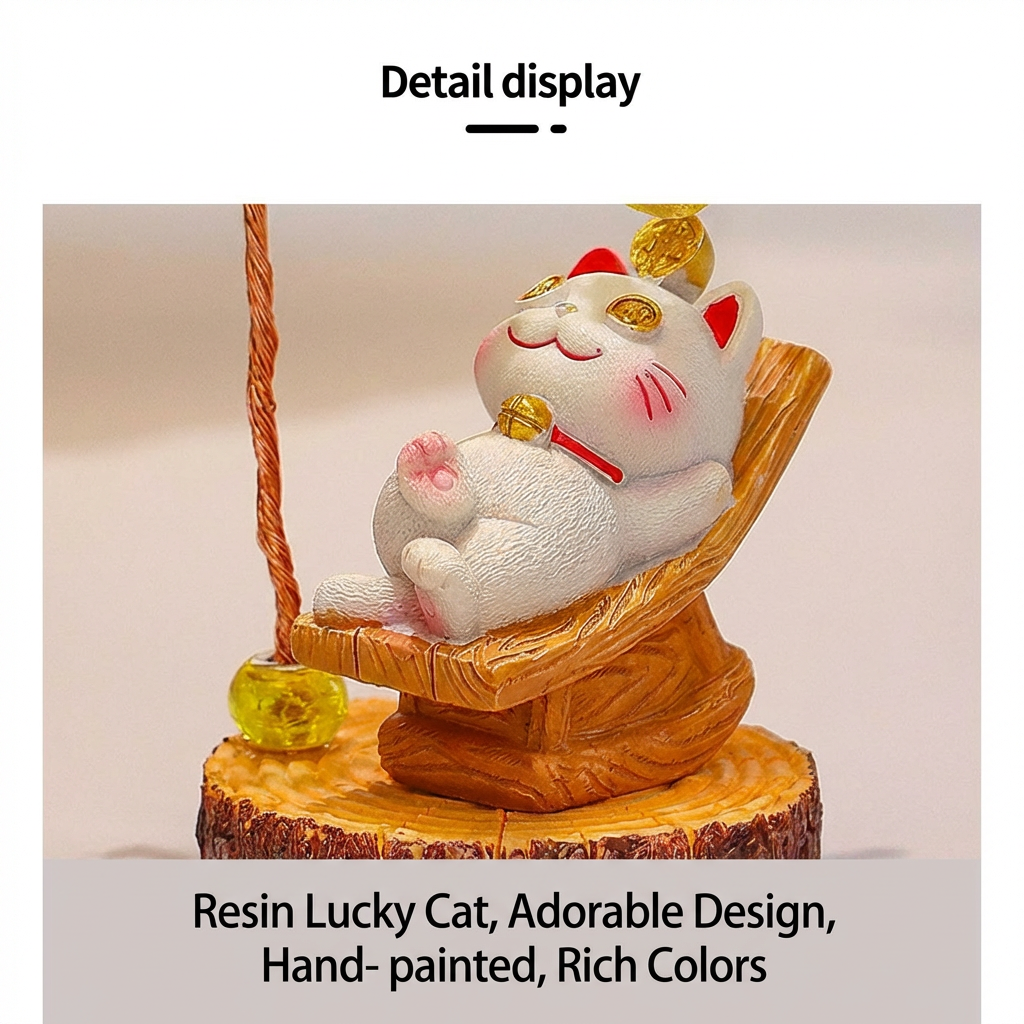 Mini Citrine Crystal Tree with Cute Lucky Cat Statue | Feng Shui Wealth Tree, Healing Gemstone Ornament, New Year Gift, Creative Office Desktop Decor